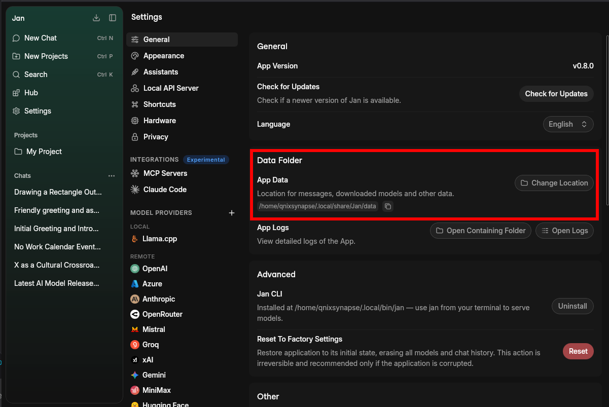 App log