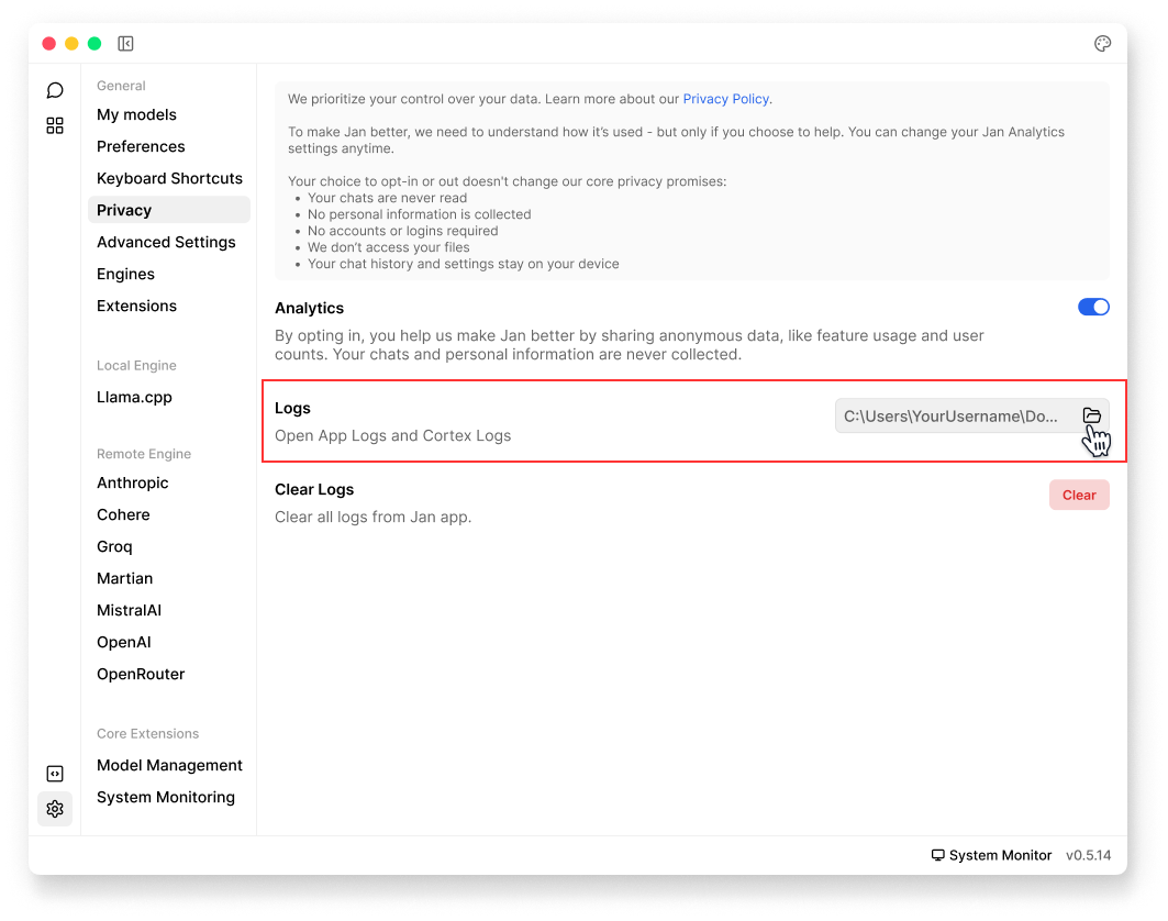 View Logs